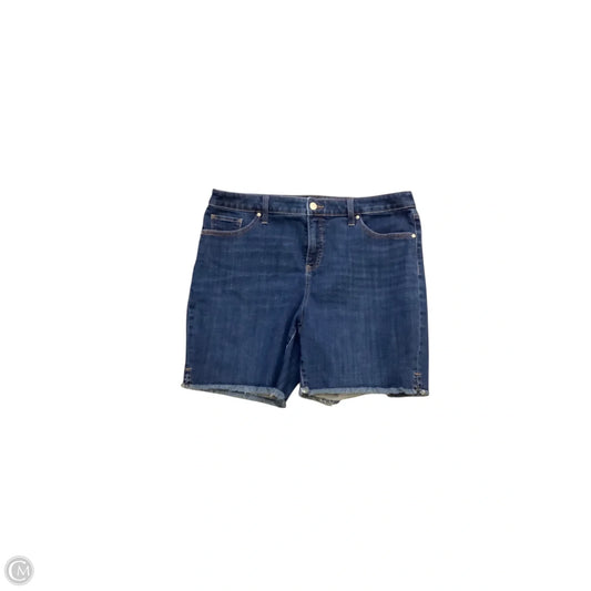 Shorts By Chicos In Blue Denim, Size: 12