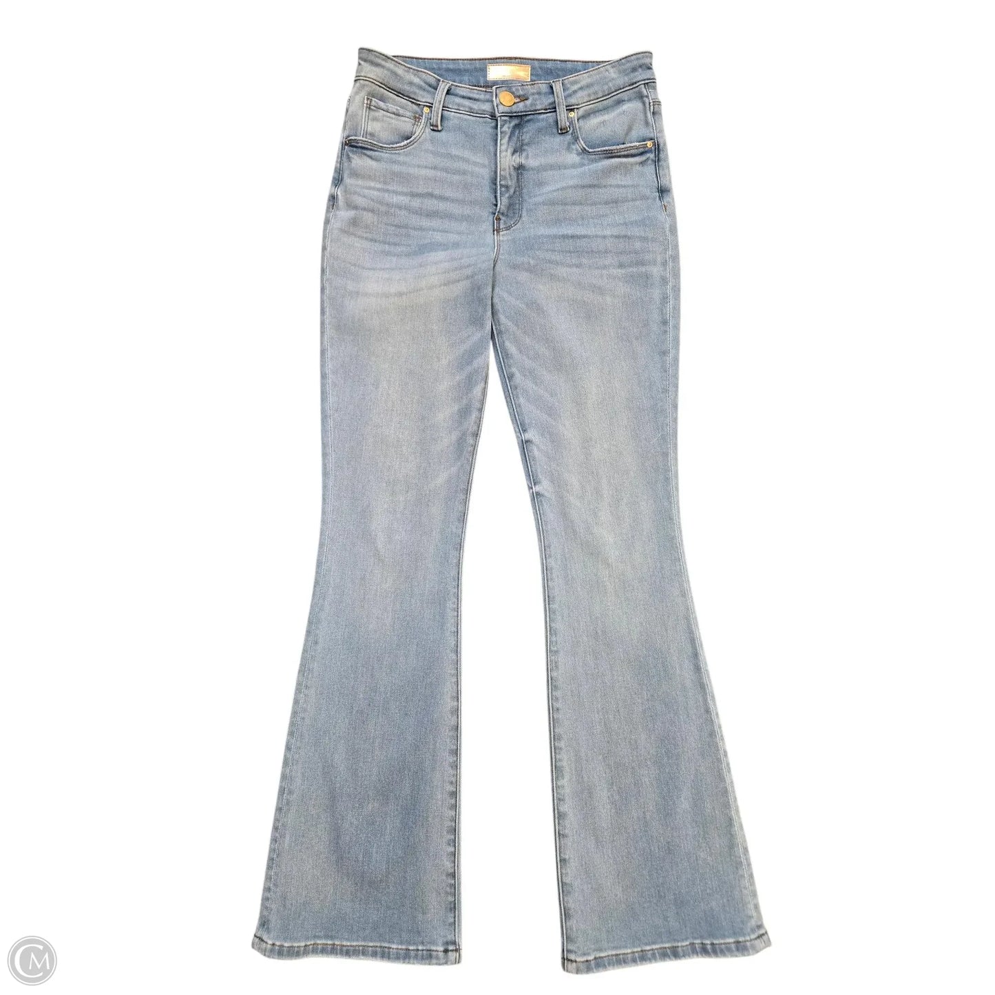 Jeans Flared By Kut In Blue Denim, Size: 0