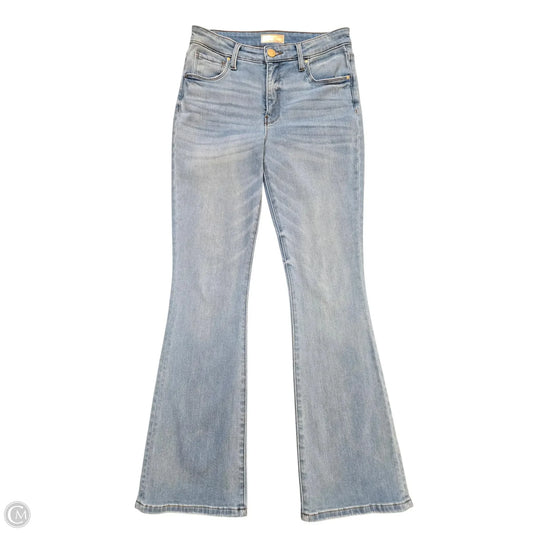 Jeans Flared By Kut In Blue Denim, Size: 0