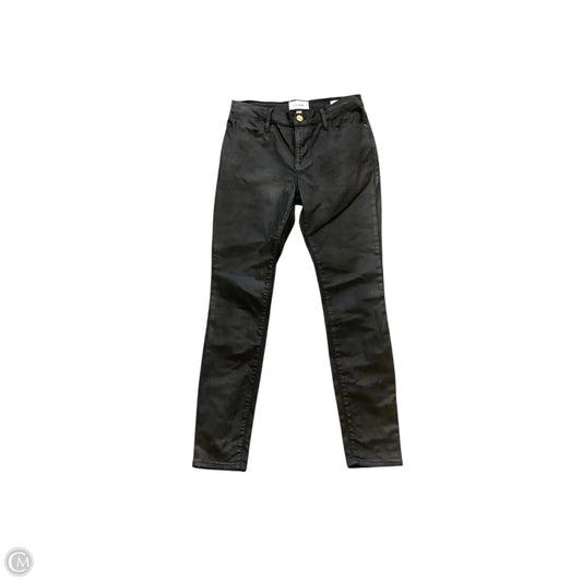 Jeans Skinny By Frame In Black, Size: 4