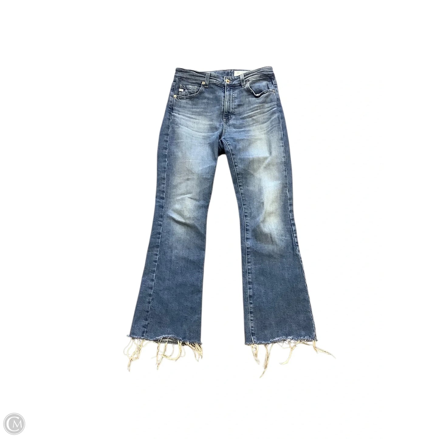 Jeans Boot Cut By Ag Jeans In Blue Denim, Size: 4