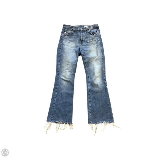 Jeans Boot Cut By Ag Jeans In Blue Denim, Size: 4