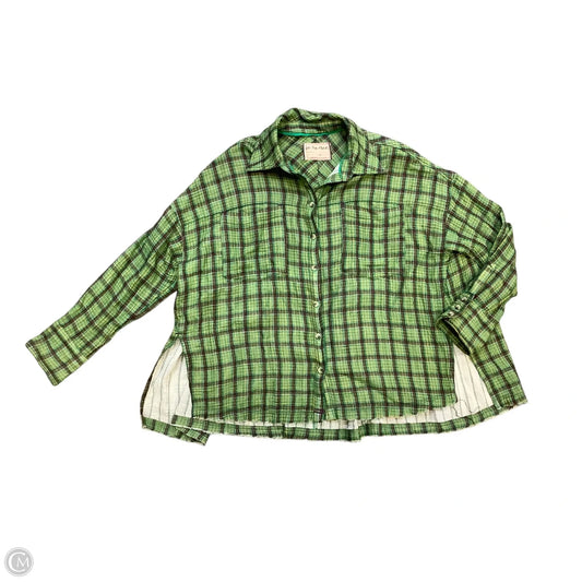 Top Long Sleeve By We The Free In Green, Size: Xs