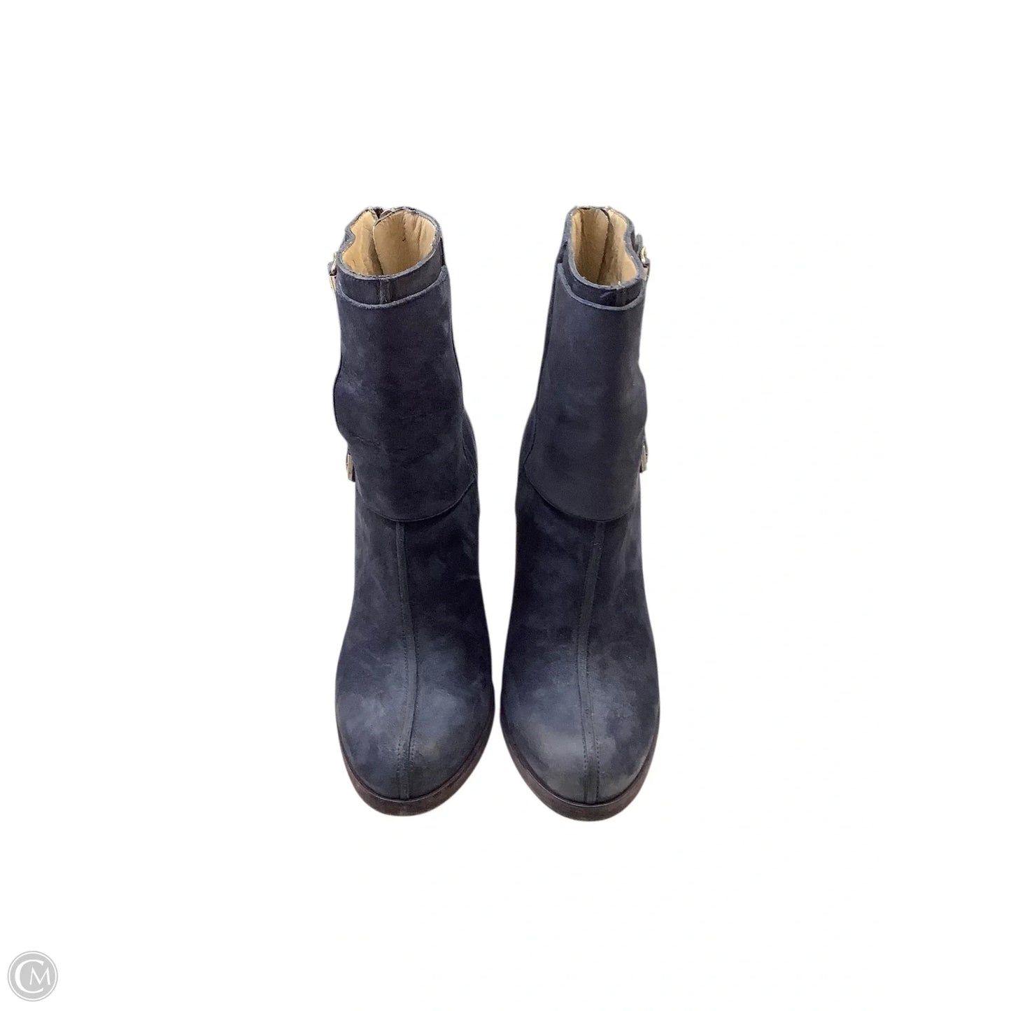 Boots Ankle Heels By Cmb In Blue, Size: 8