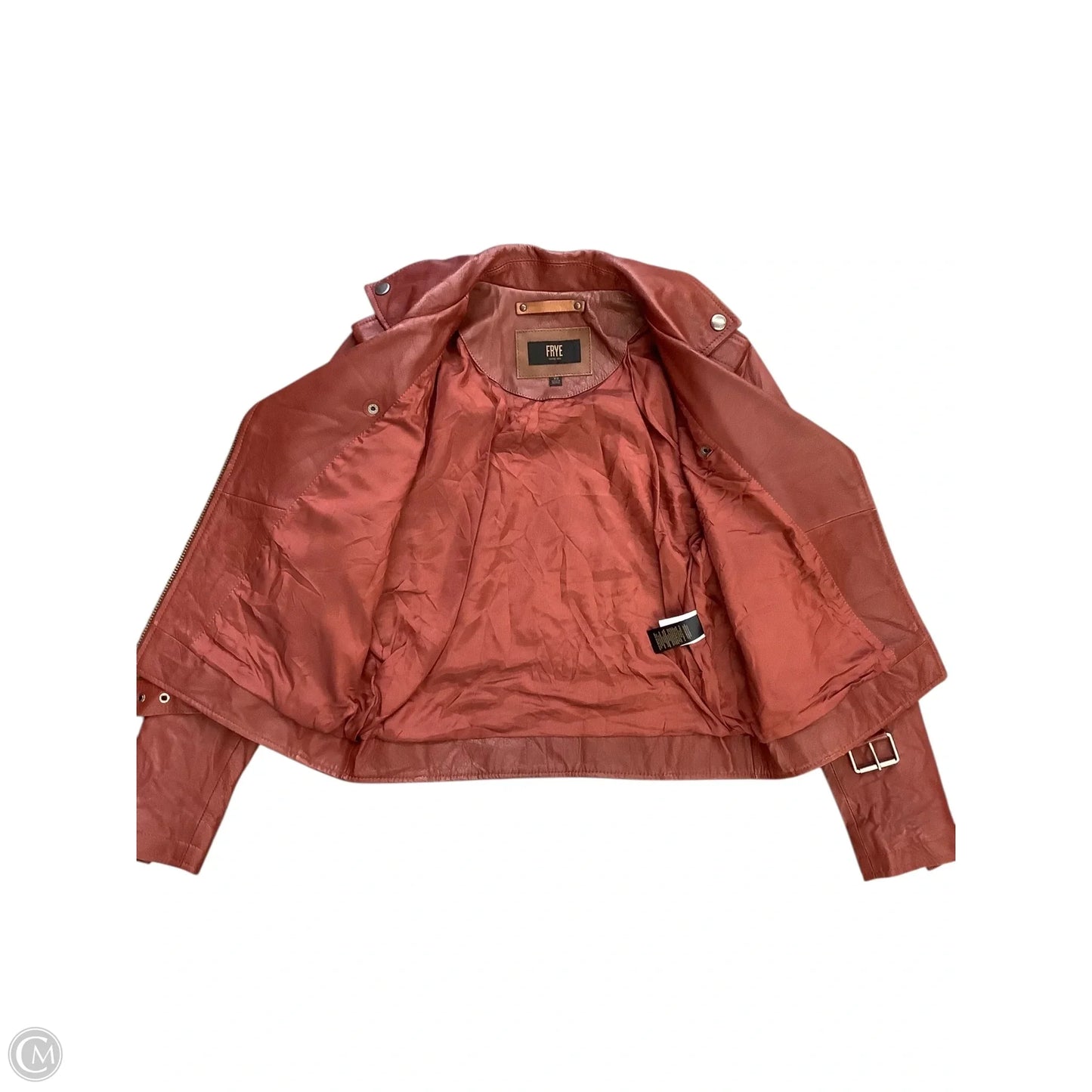 Jacket Designer By Frye In Brown, Size: Xs