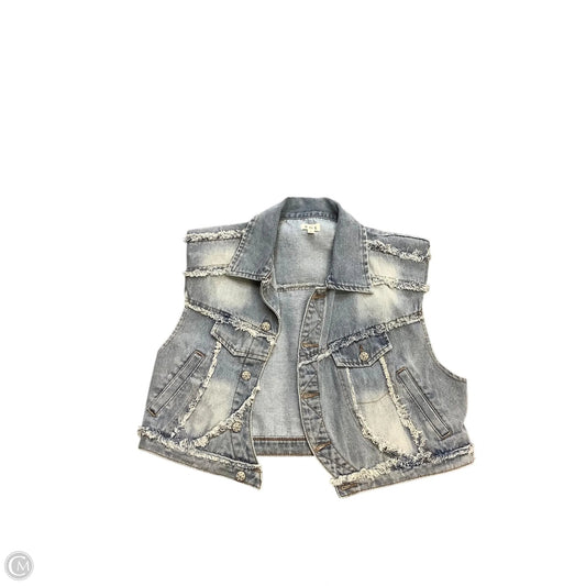 Vest Other By Pol In Blue Denim, Size: L
