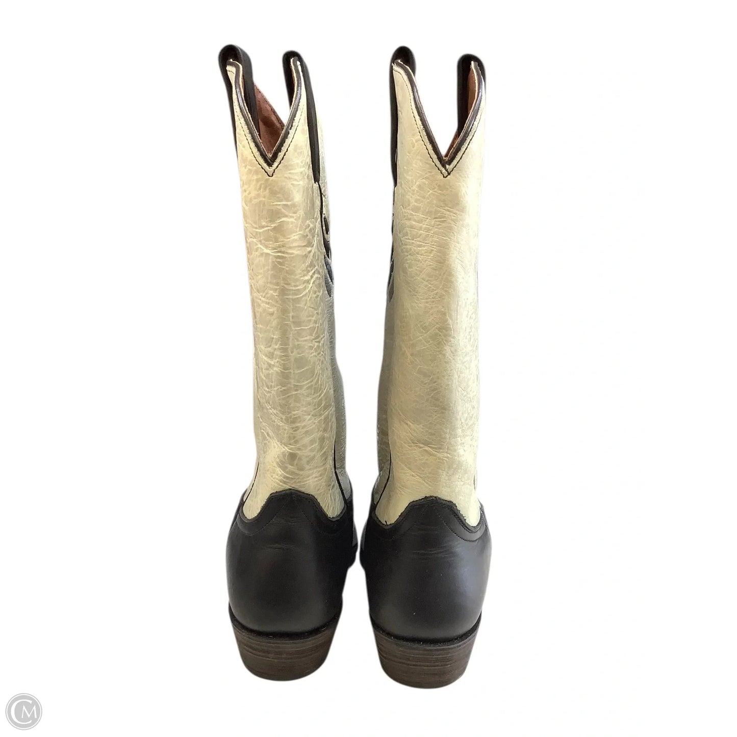 Boots Western By Cmb In Black & White, Size: 6.5