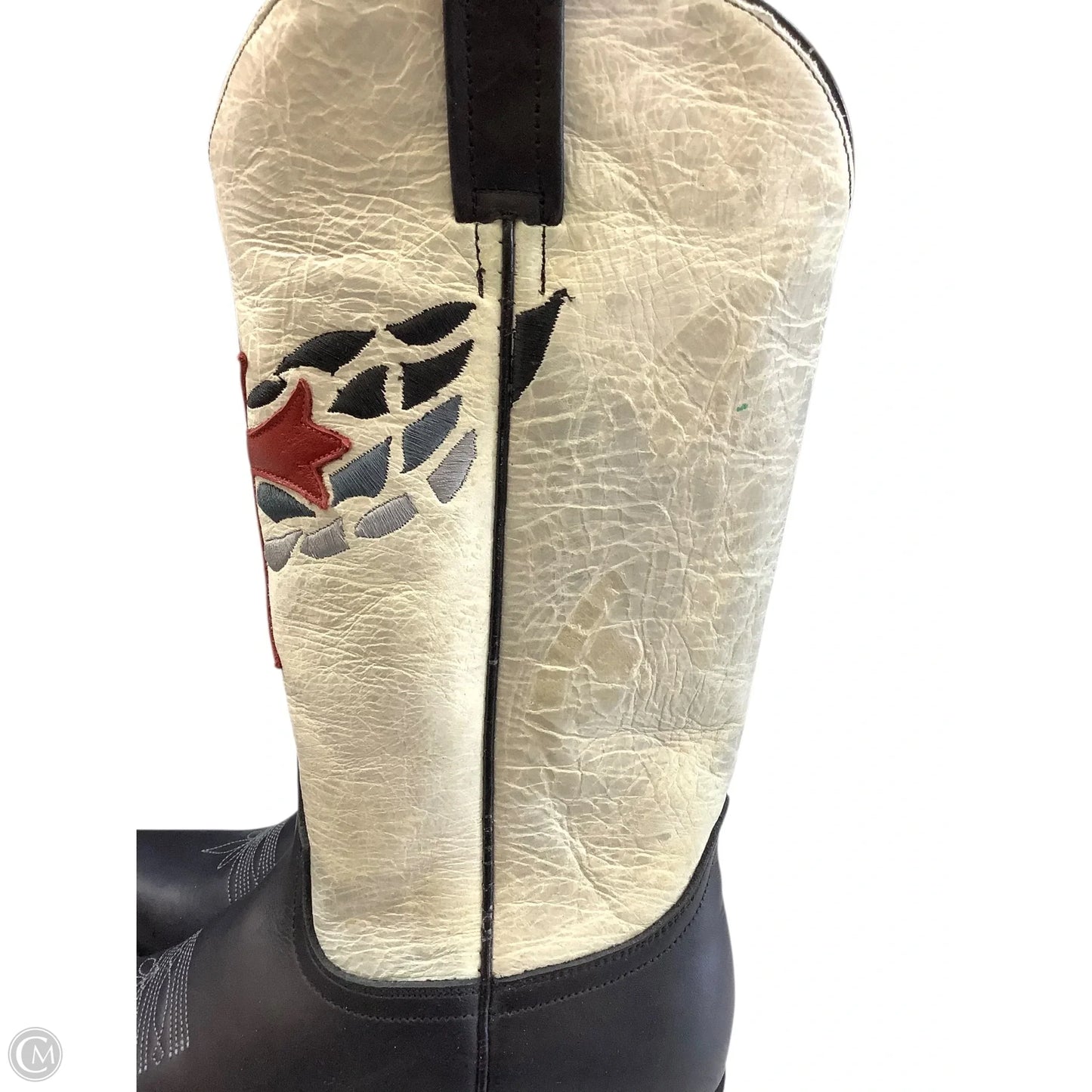 Boots Western By Cmb In Black & White, Size: 6.5