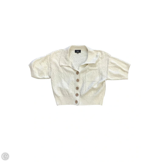 Sweater Short Sleeve By Vici In Cream, Size: M