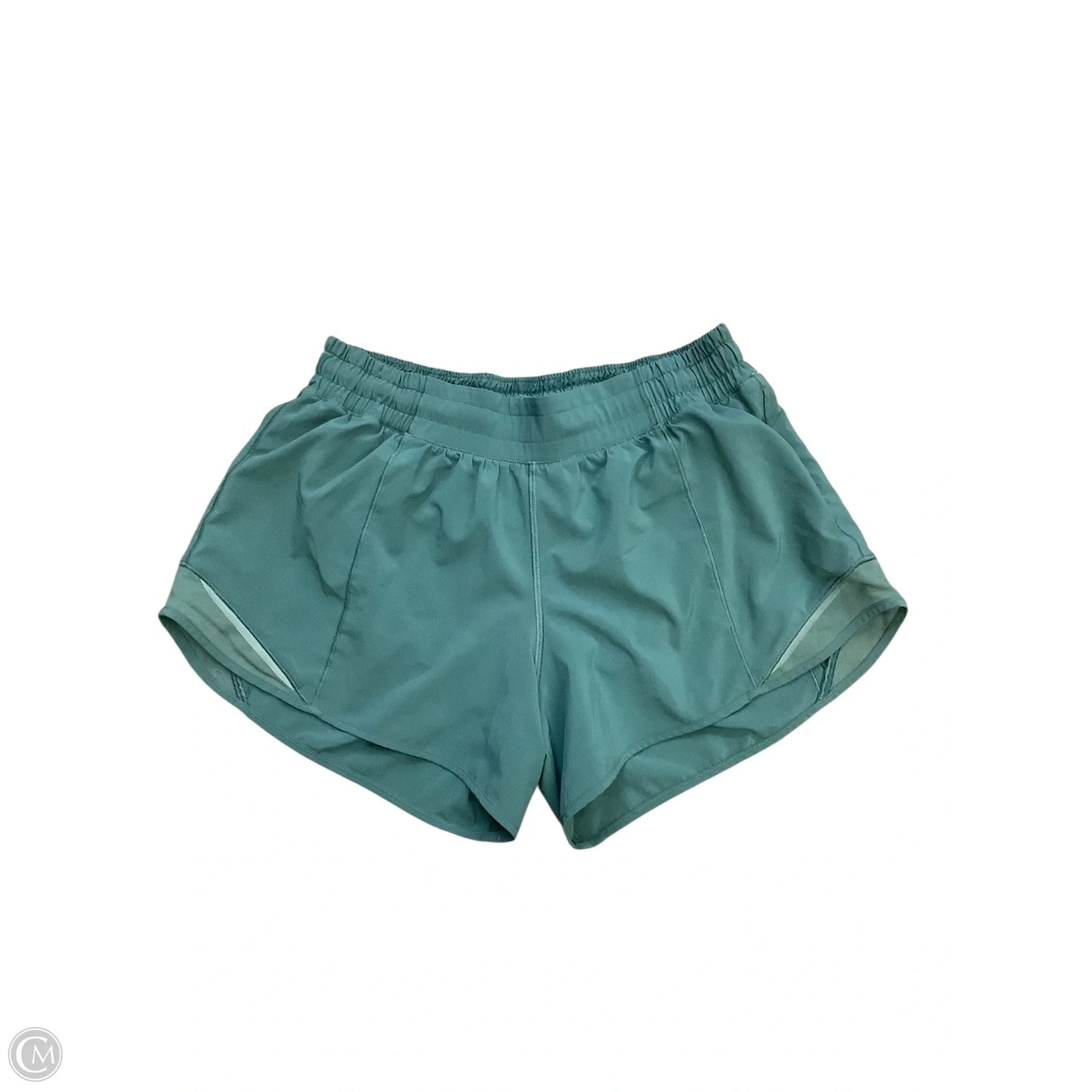 Athletic Shorts By Lululemon In Green, Size: 8