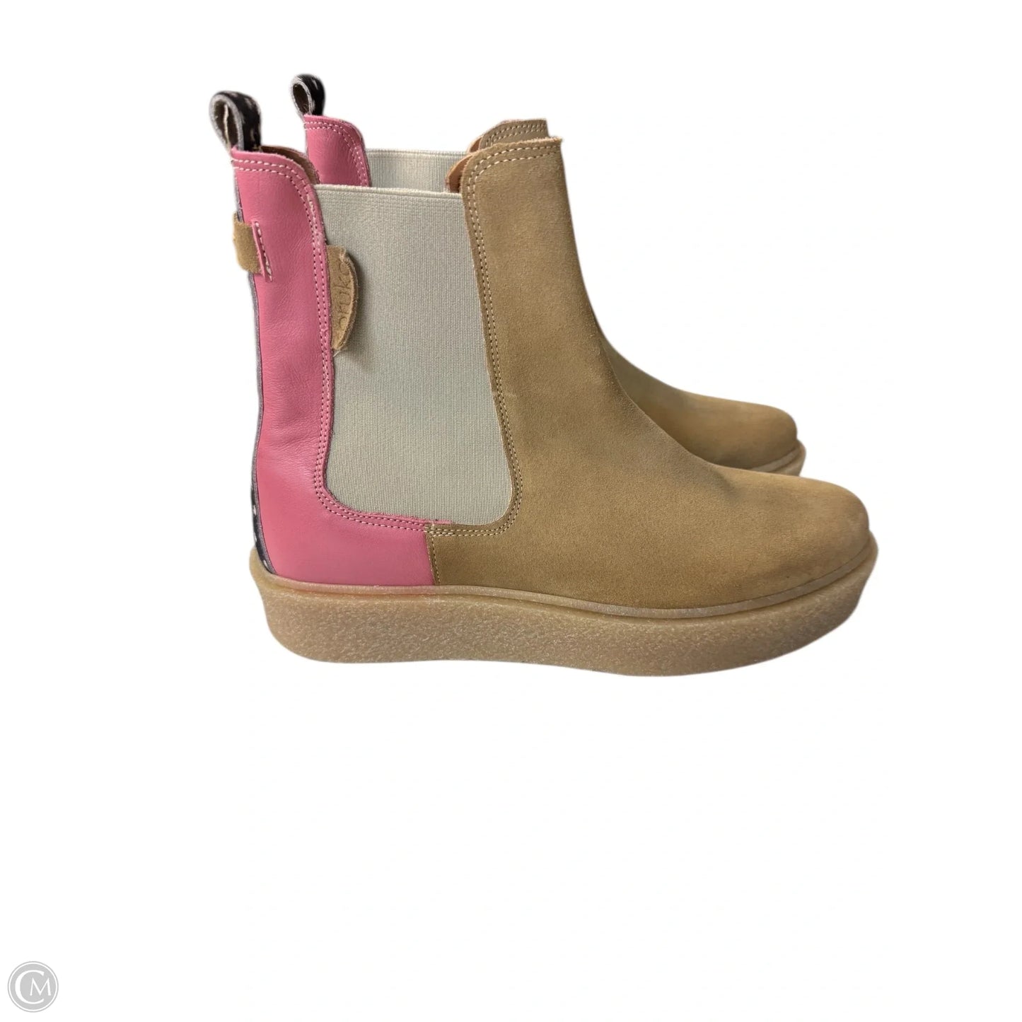 Boots Ankle Flats By Cmb In Brown, Size: 10