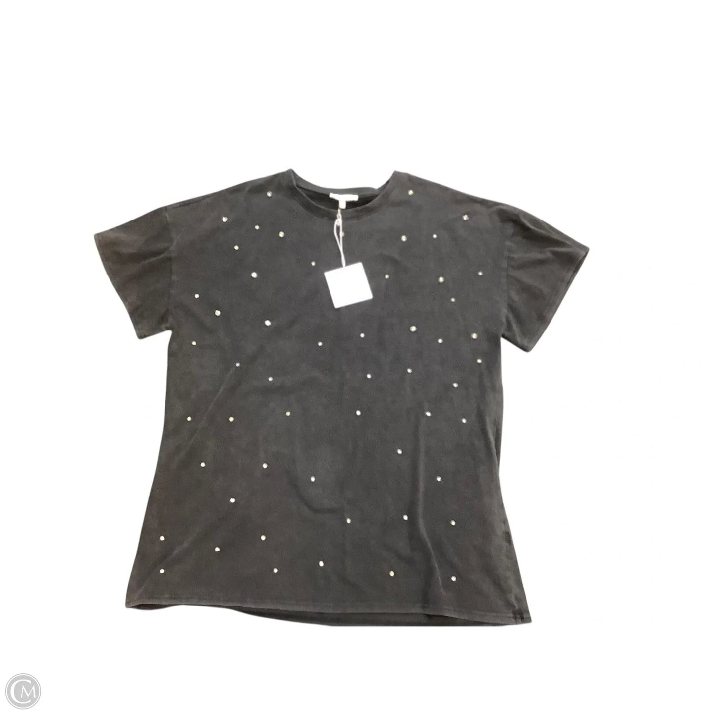 Top Short Sleeve Basic By Baevely In Grey, Size: M
