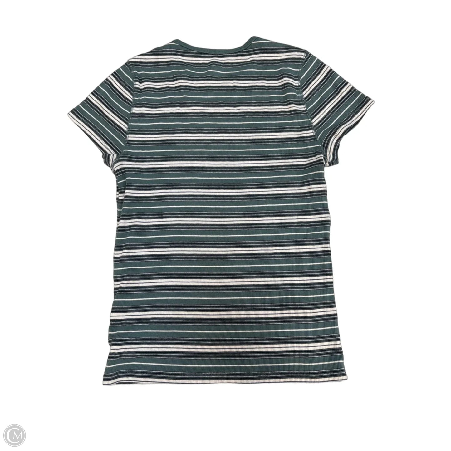 Top Short Sleeve Basic By Gap In Striped Pattern, Size: L