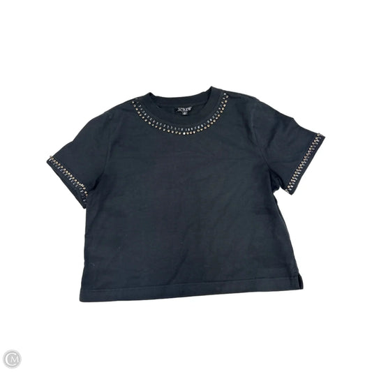 Top Short Sleeve By J. Crew In Black, Size: M