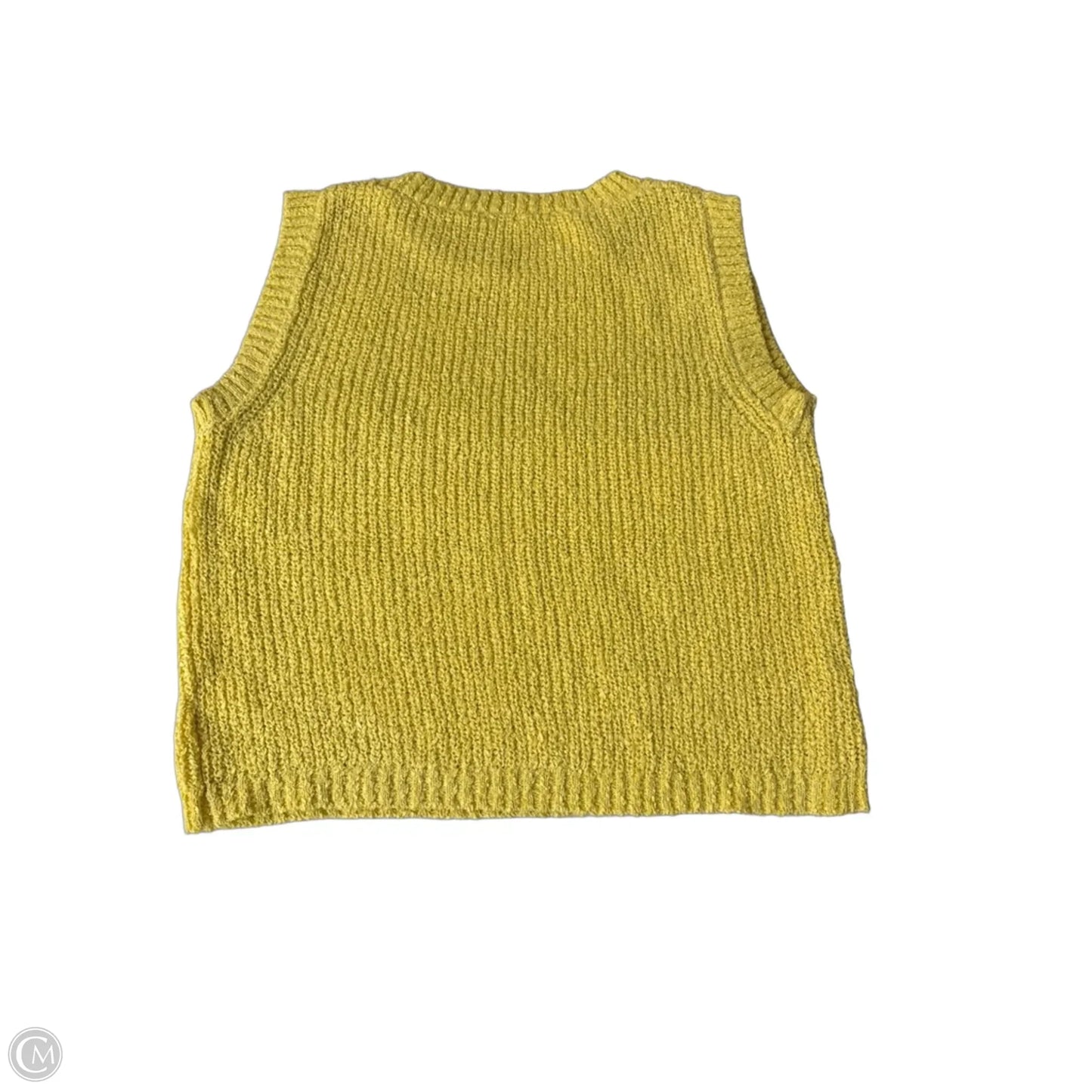 Sweater Short Sleeve By Bibi In Yellow, Size: Xl