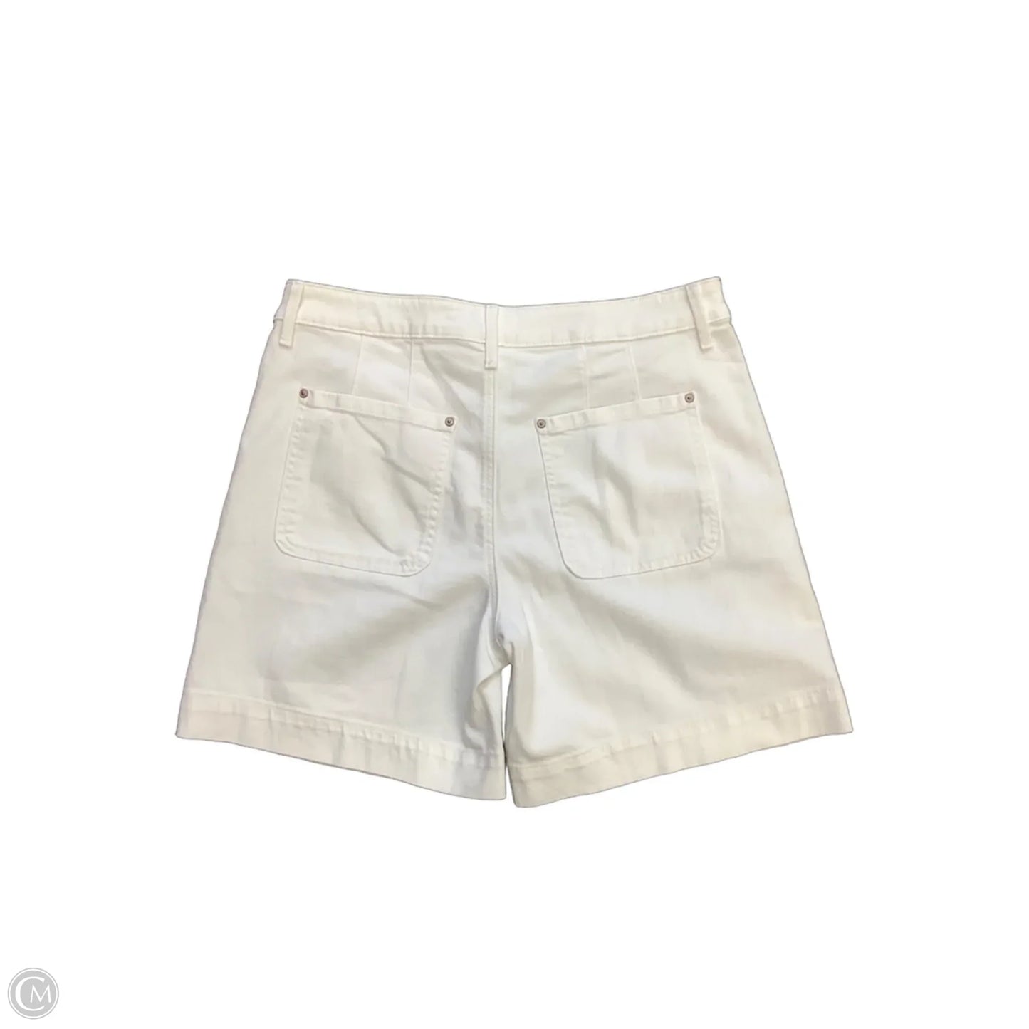 Shorts By Chicos In White Denim, Size: 8