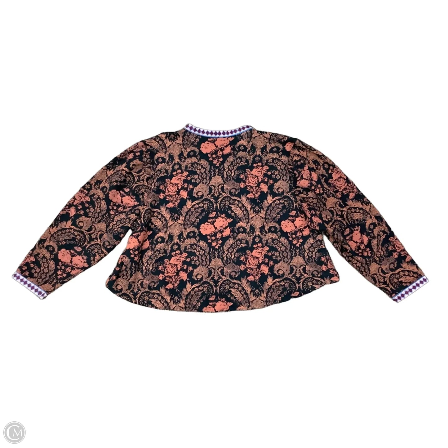 Cardigan By Free People In Black & Orange, Size: L