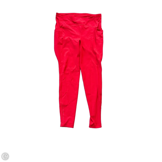 Athletic Leggings By Lululemon In Red, Size: 12