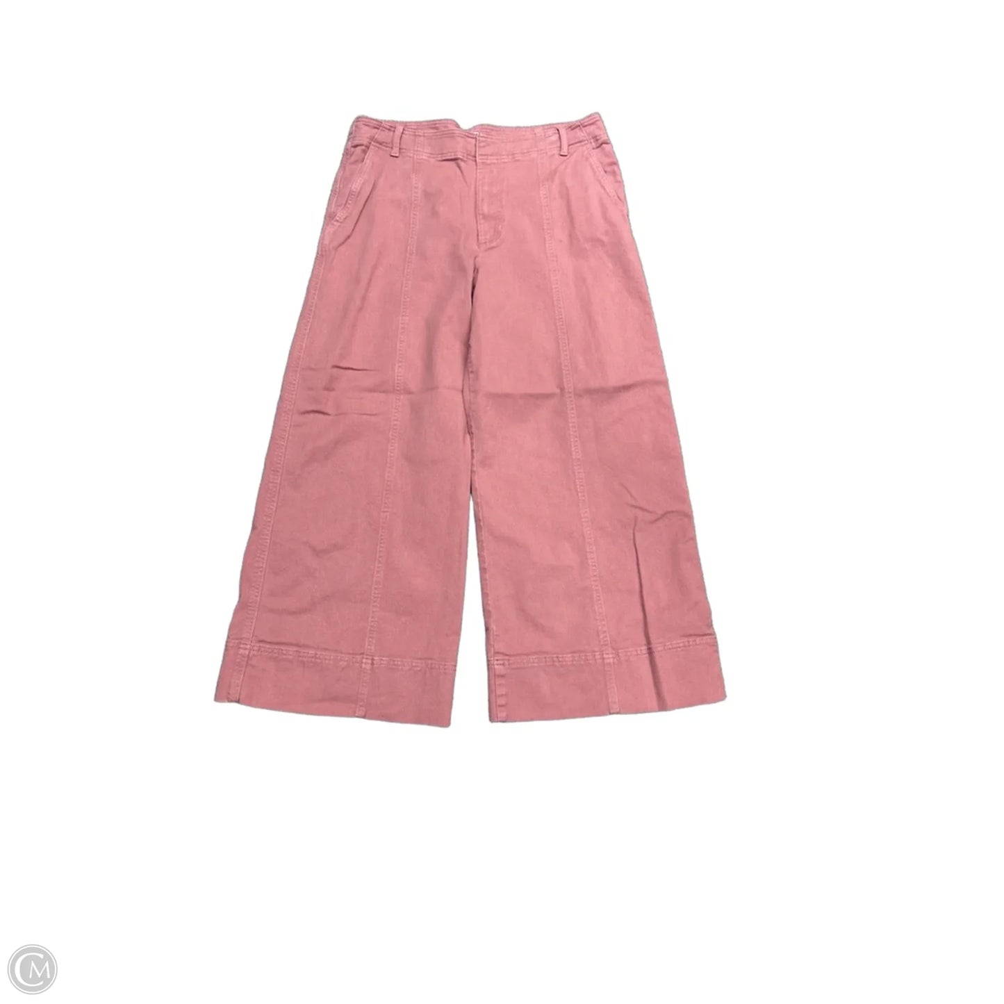 Jeans Wide Leg By Loft In Pink, Size: 12