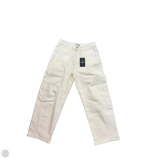 Jeans Wide Leg By Clothes Mentor In White, Size: L