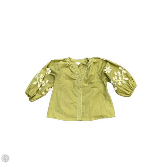 Top Short Sleeve By Entro In Green, Size: M