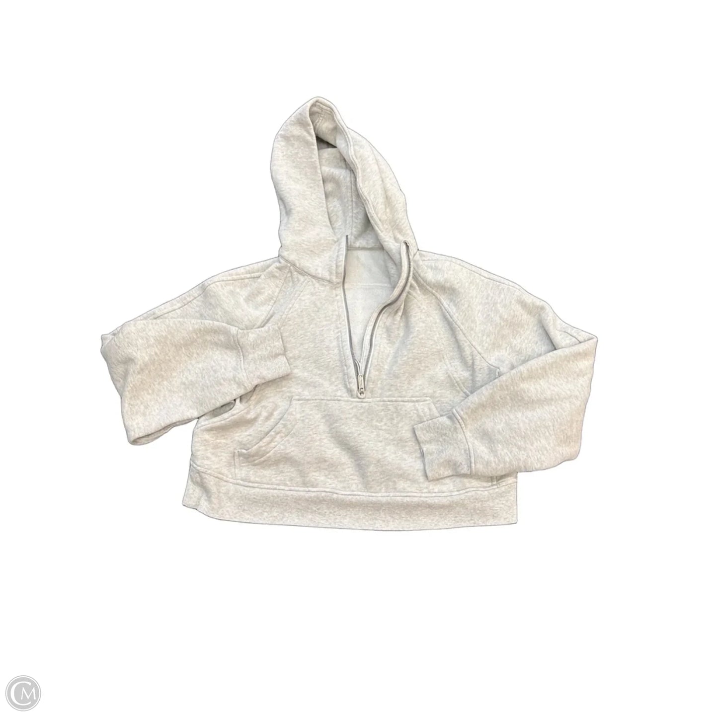 Sweatshirt Hoodie By Lululemon In Grey, Size: S