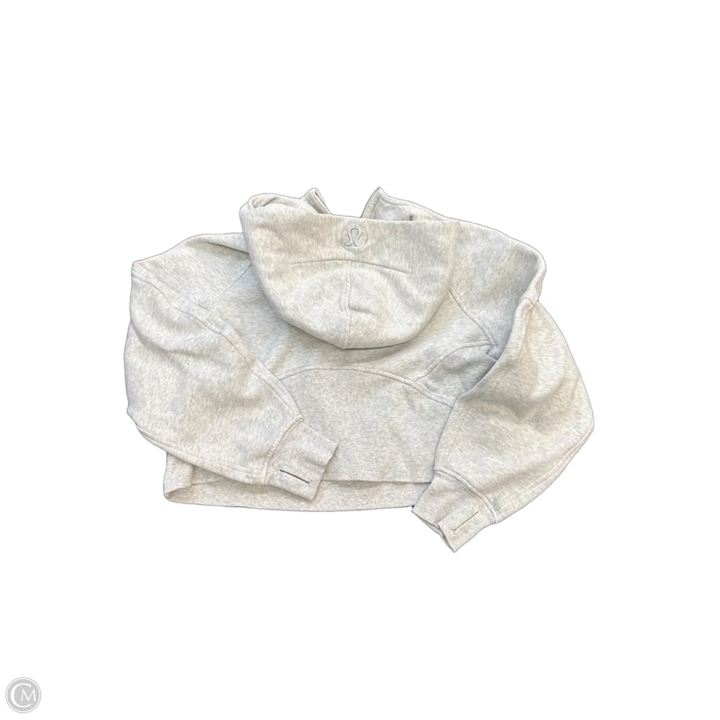 Sweatshirt Hoodie By Lululemon In Grey, Size: S
