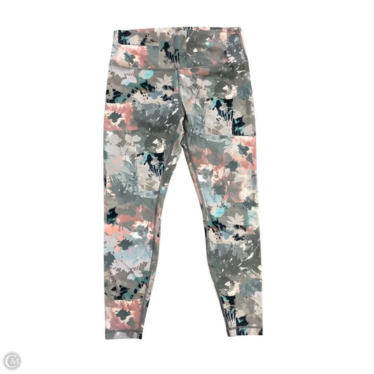Athletic Leggings By Lululemon In Multi-colored, Size: 12