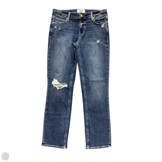 Jeans Straight By Paige In Blue, Size: 2(25)