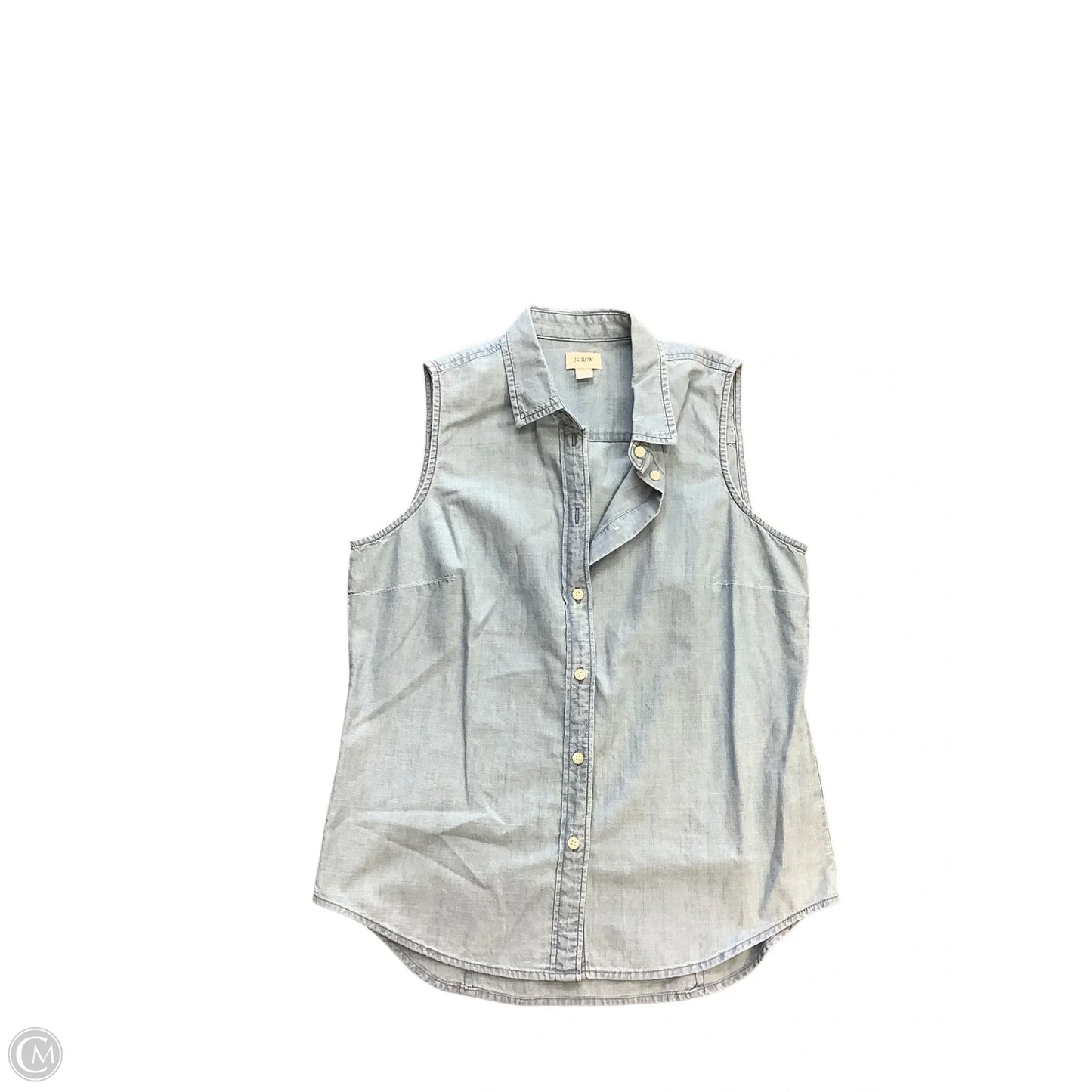 Top Sleeveless By J. Crew In Blue, Size: S