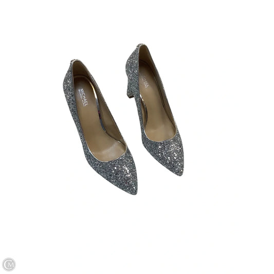 Shoes Designer By Michael Kors In Silver, Size: 7.5