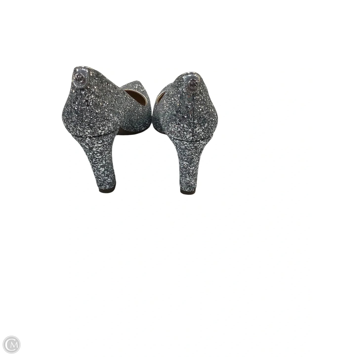 Shoes Designer By Michael Kors In Silver, Size: 7.5