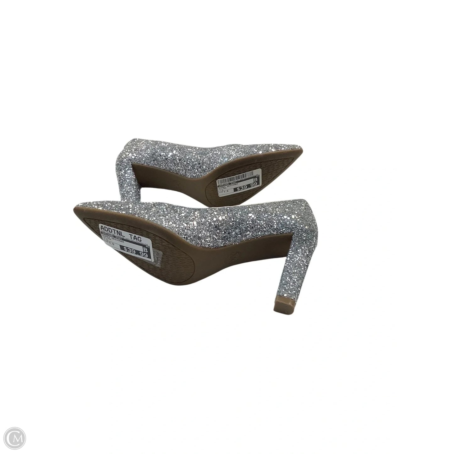 Shoes Designer By Michael Kors In Silver, Size: 7.5