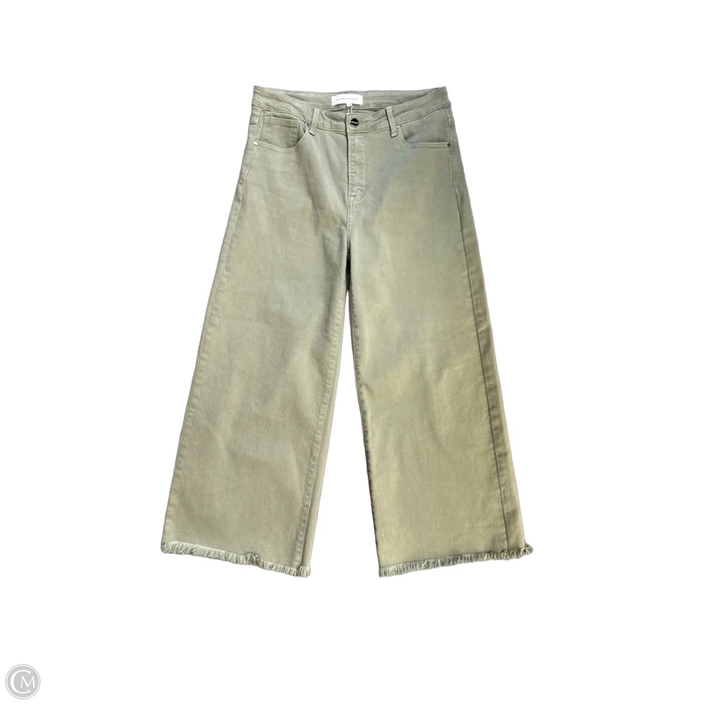 Jeans Wide Leg By Risen In Green, Size: 12