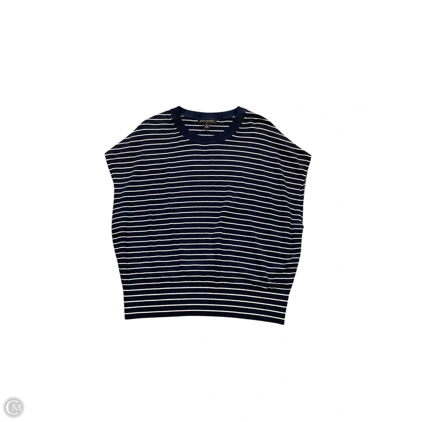 Top Sleeveless By Banana Republic In Navy, Size: M