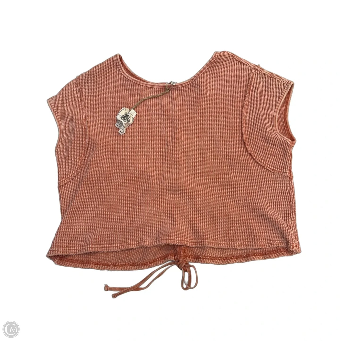 Top Short Sleeve By Easel In Orange, Size: Medium