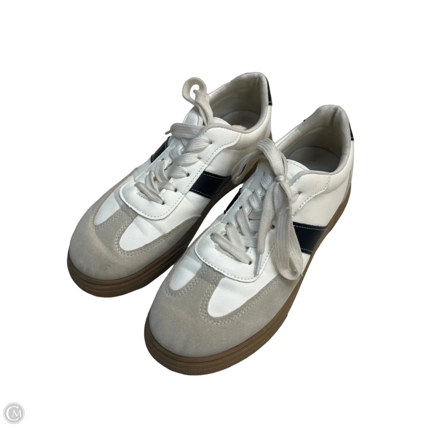 Shoes Sneakers By Clothes Mentor In Blue & White, Size: 8.5