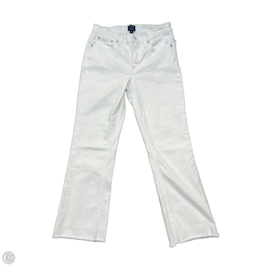 Jeans Cropped By J. Crew In White, Size: 28