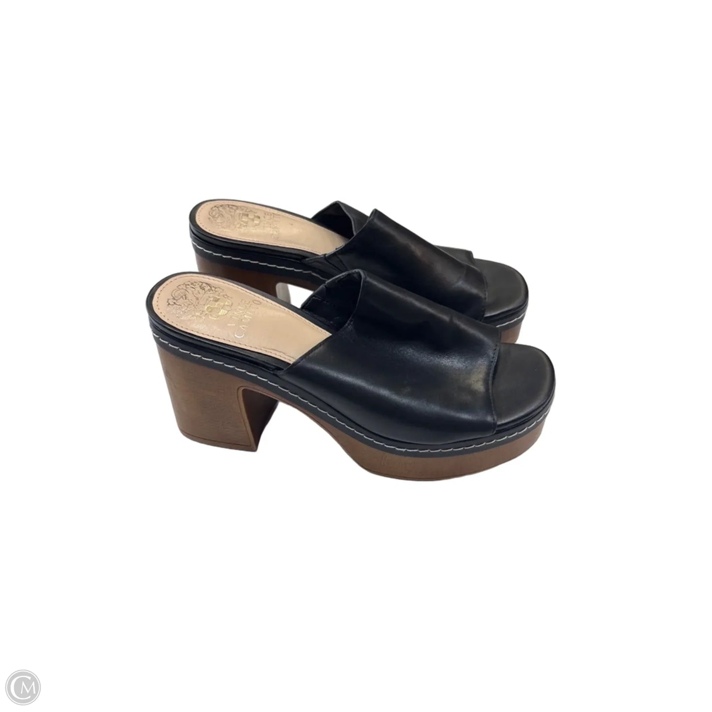 Sandals Heels Block By Vince Camuto In Black, Size: 7