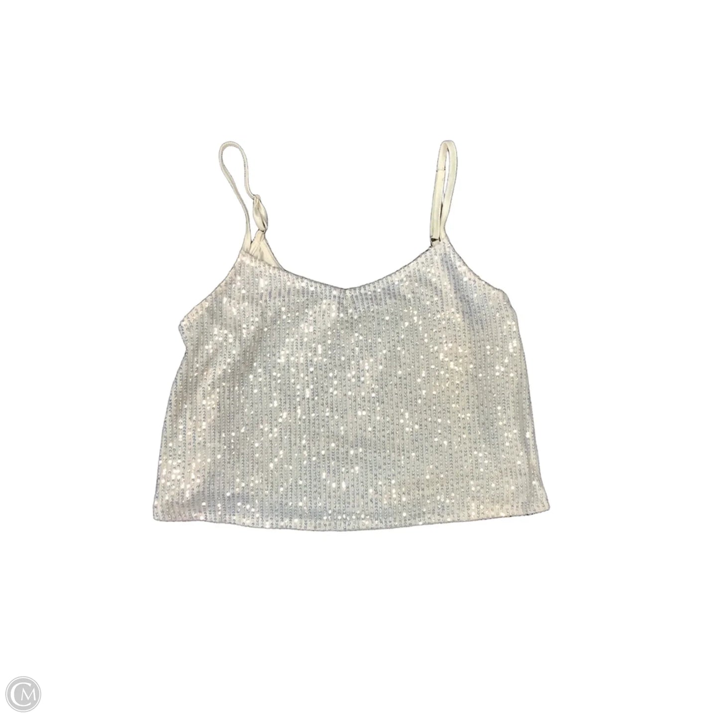 Top Sleeveless By Clothes Mentor In Cream, Size: M