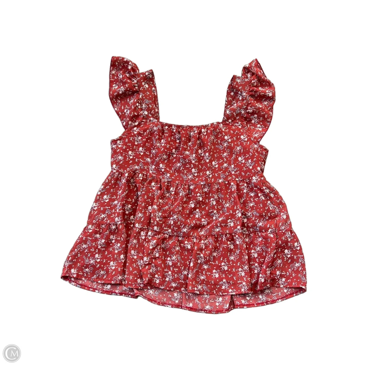 Top Sleeveless By Clothes Mentor In Red, Size: M