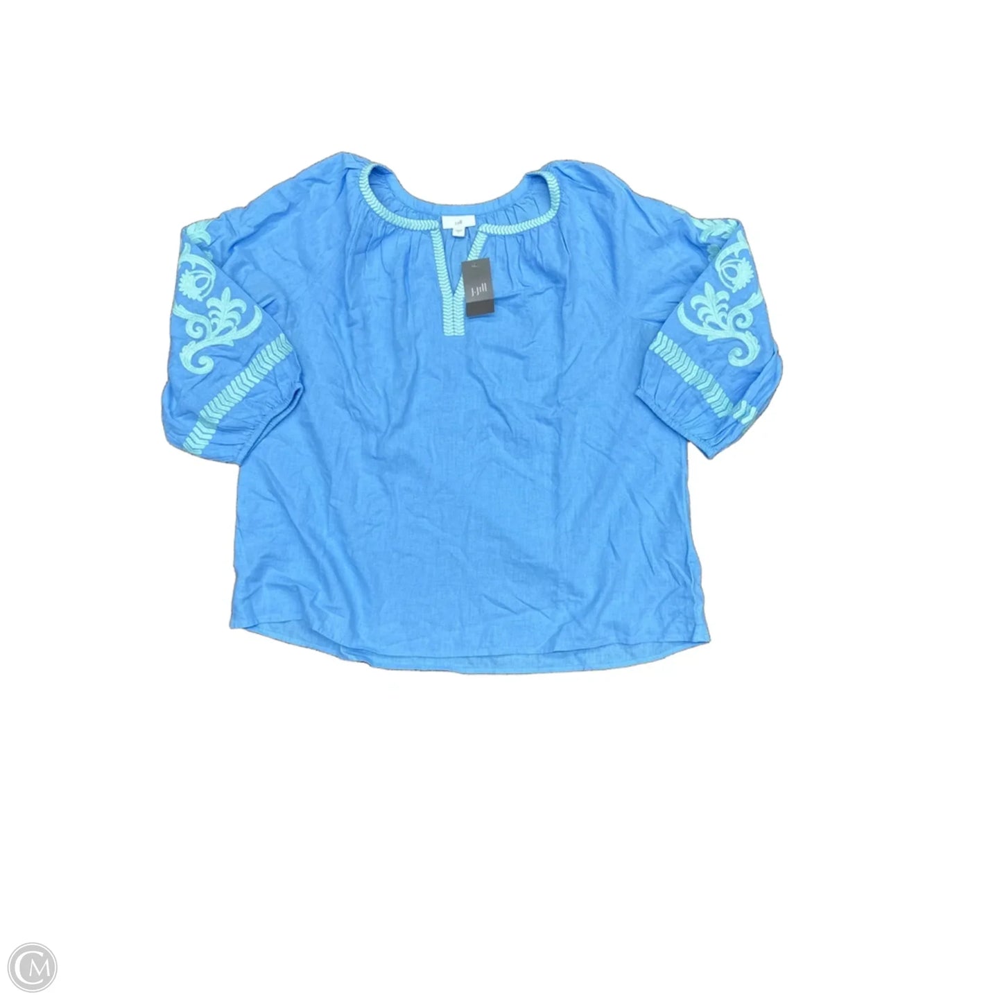 Top Long Sleeve By J. Jill In Blue, Size: L