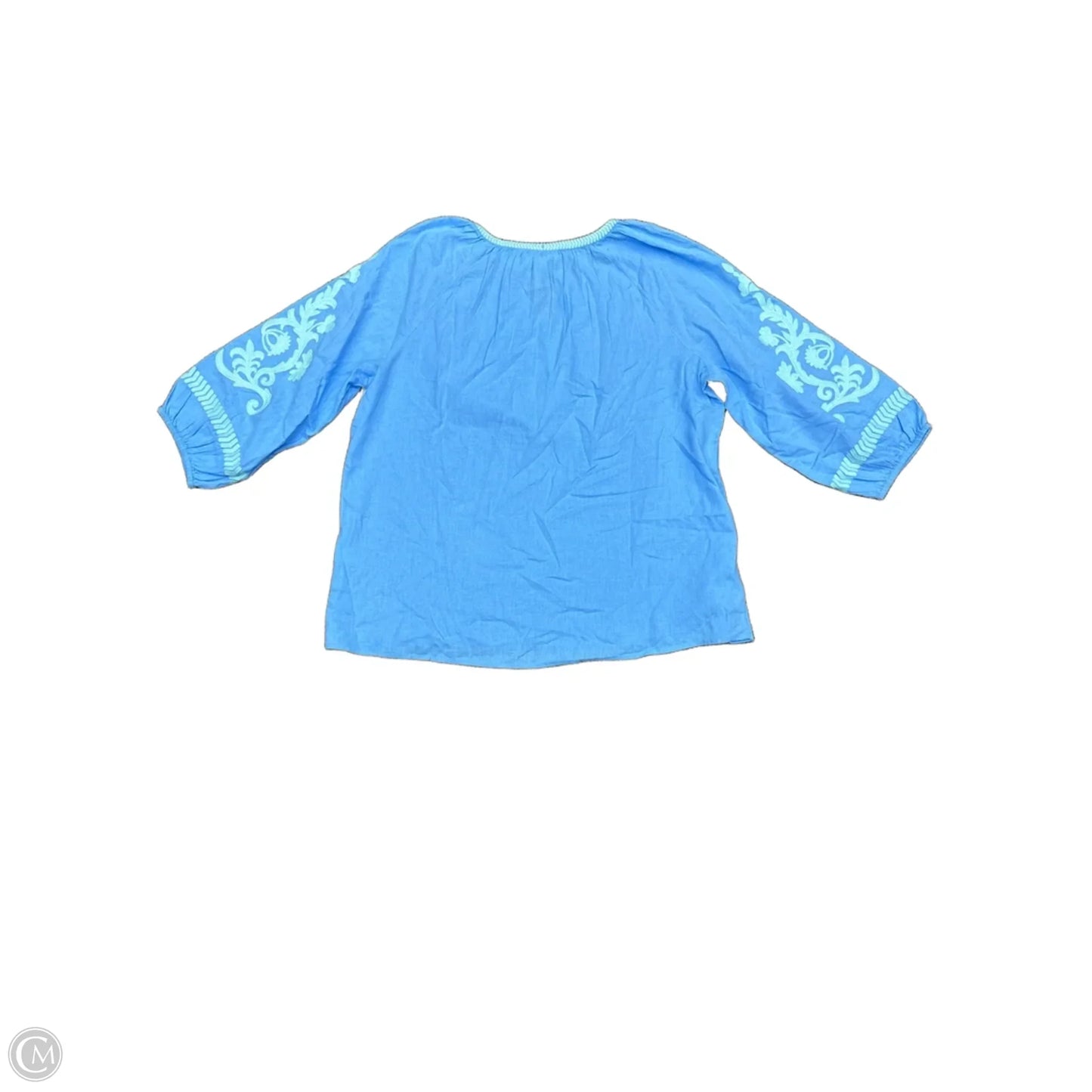 Top Long Sleeve By J. Jill In Blue, Size: L
