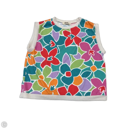 Top Sleeveless By Haptics In Multi-colored, Size: L