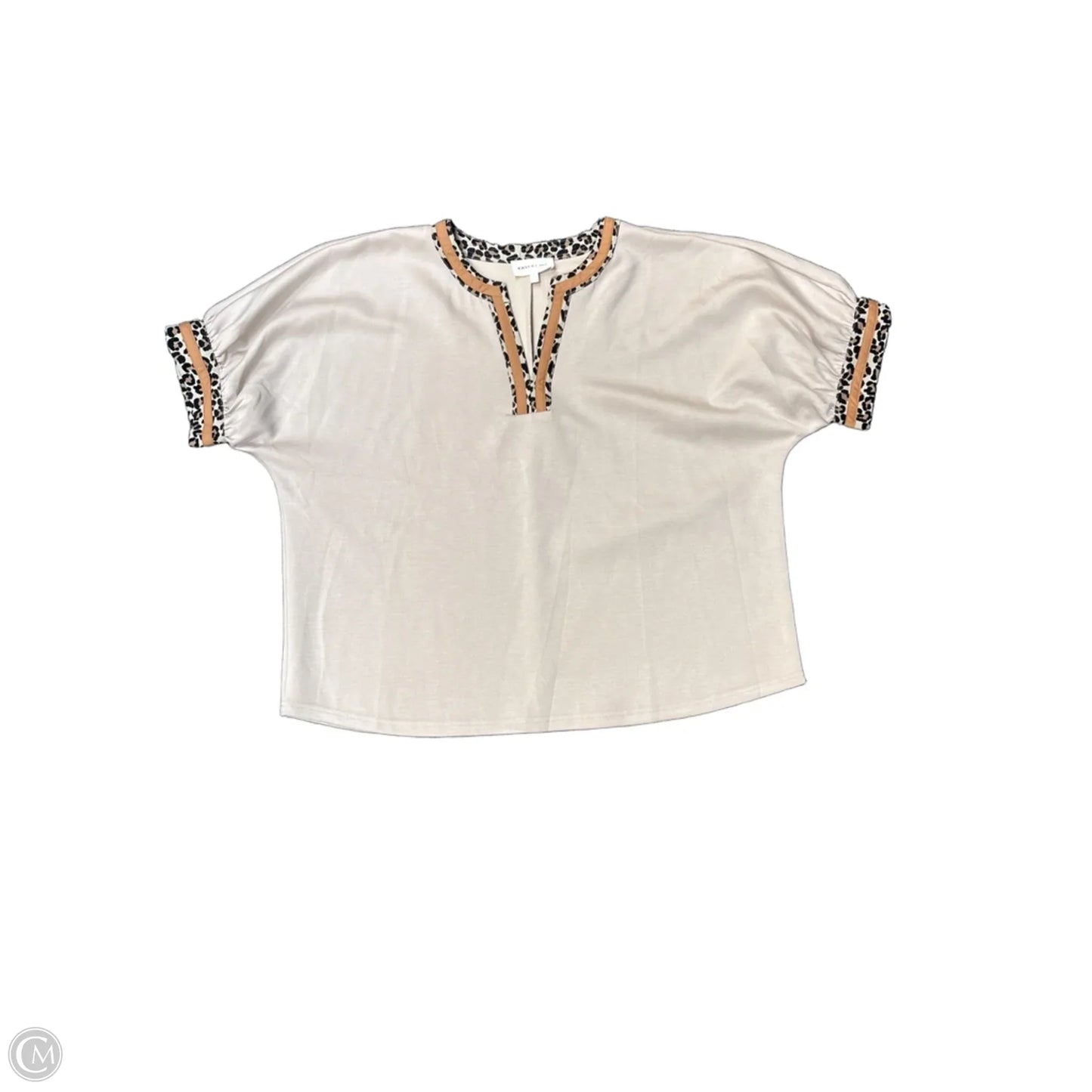 Top Short Sleeve By Entro In Beige, Size: S