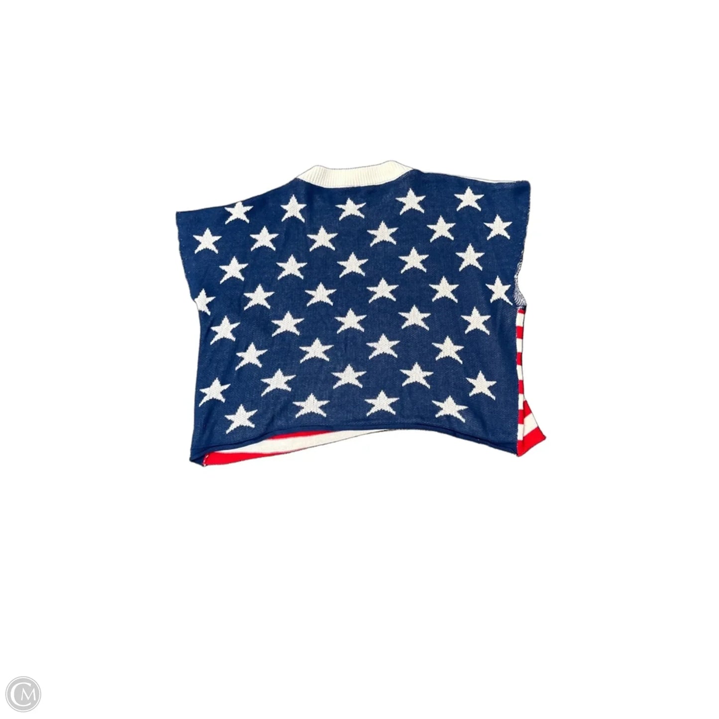 Top Short Sleeve By Anna & Ava In Blue Red & White, Size: Xl