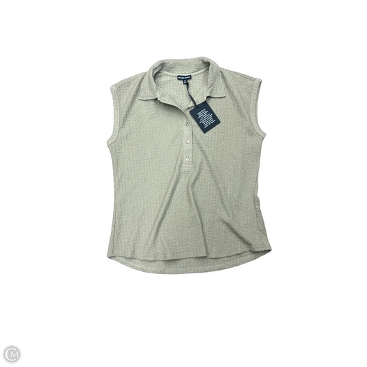 Top Short Sleeve By Modern Works In Taupe, Size: M