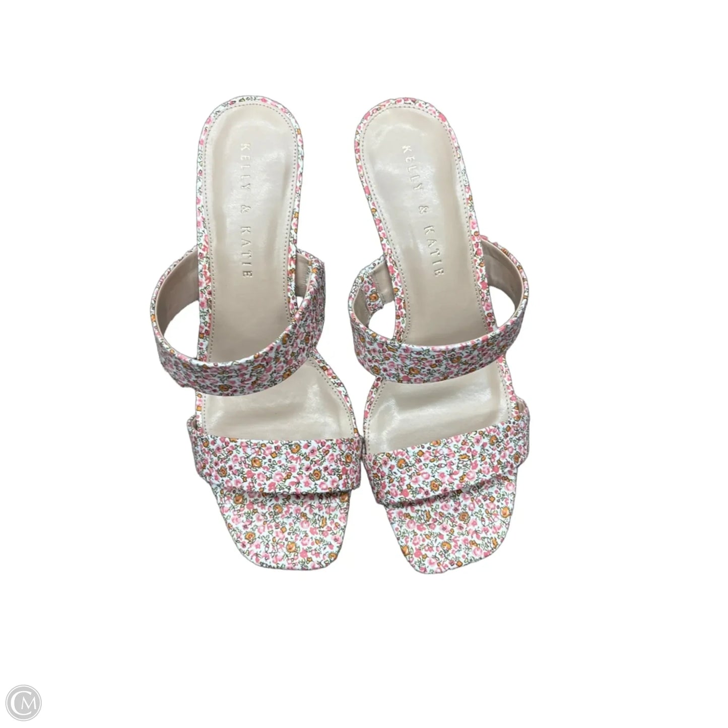 Shoes Heels Block By Kelly And Katie In Floral Print, Size: 8.5