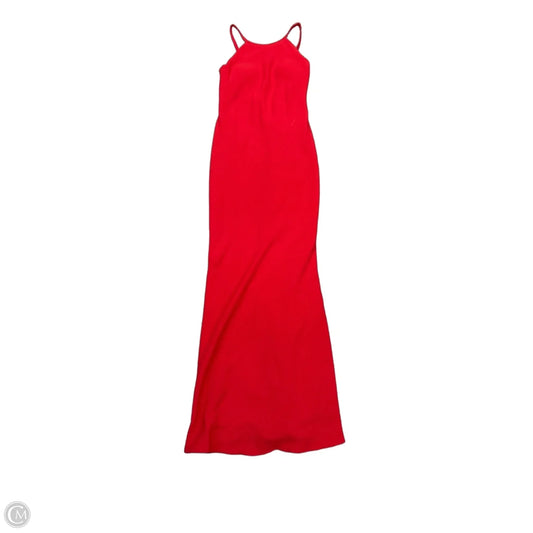 Dress Party Long By Calvin Klein In Red, Size: 4