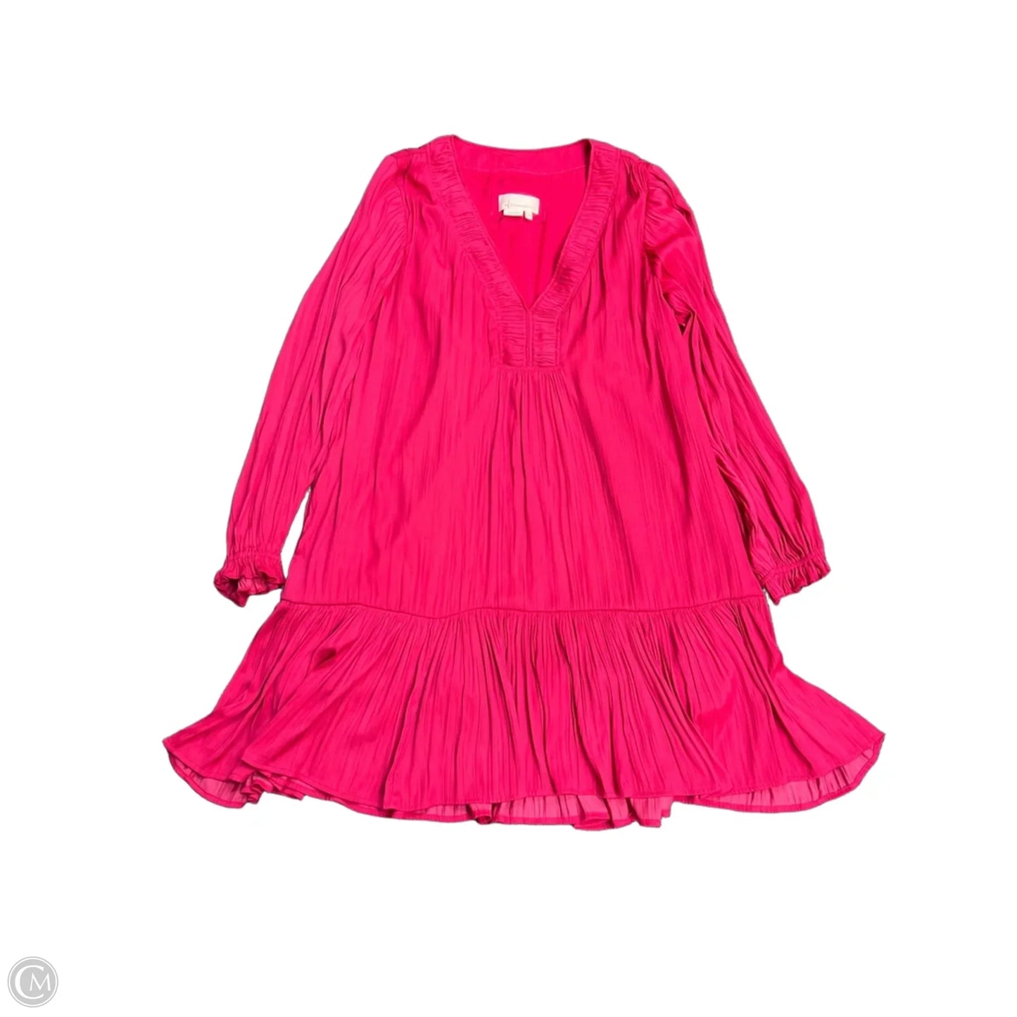 Dress Casual Short By Anthropologie In Pink, Size: L